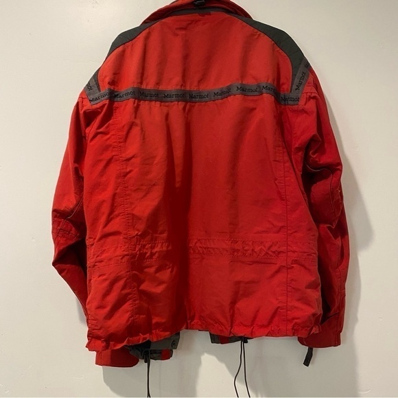 Marmot red snow ski jacket mens M - Picture 8 of 10